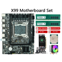 Motherboard Gaming Desktop Intel X99 Dual Channel DDR4 LGA 2011 dengan Port SATA3.0 Baru