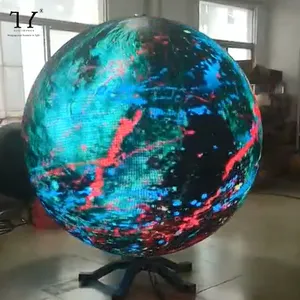 Полноцветный P3 Крытый Сфера светодиодный дисплей шар светодиодный видео Сфера светодиодный дисплей глобус баскетбольный экран