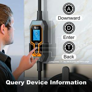 Cargador Portátil para Vehículos Eléctricos Feyree GBT, Cargador de Fase 1 de 7kW 32A con Soporte, WIFI Inteligente, Programación de Carga por Aplicación - Product Image 4