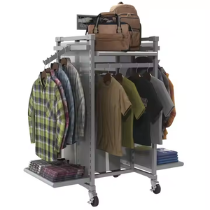 King Oem Factory Ropa <span class=keywords><strong>camiseta</strong></span> Estante Tienda <span class=keywords><strong>de</strong></span> ropa Soporte minorista Tienda <span class=keywords><strong>de</strong></span> ropa Estantes <span class=keywords><strong>de</strong></span> exhibición para almacenamiento <span class=keywords><strong>de</strong></span> ropa - Product Image 1
