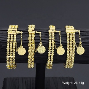 JXX Venta al por Mayor de Pulseras de Moda para Mujer, Brazalete de Latón Chapado en Oro, Joyería con Dijes a la Venta en Arabia Saudita - Product Image 2