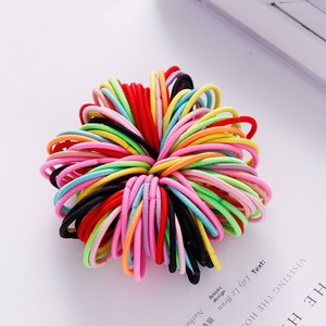 100 élastiques colorés pour cheveux d'enfants, sans danger, petits élastiques pour filles, attaches douces pour cheveux de filles et enfants - Product Image 4