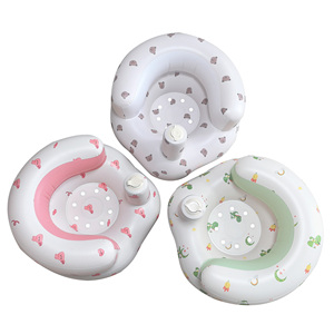Portable <b>Inflatable</b> Baby Seat Soft PVC Infant <b>Sofa</b> Foldable Nursery Chair for Home Hotel - Product Image 1
