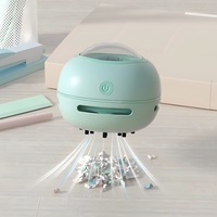 Mini Aspiradora de Escritorio Eléctrica Portátil, Recargable por USB-C, Ecológica, con Succión de 450PA, sin Bolsa, para Auto