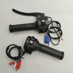 Handlebar+SWITCH Assembly Double Flashing+Variable Speed+Light BUTTON Electric SCOOTER TRICYCLE Steering GRIPS EBIKE THROTTLE
