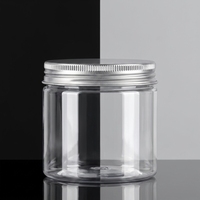 100/200/300/400/500/600g stockage des aliments boîte en plastique pot en plastique avec couvercle en aluminium boîte en plastique vissée