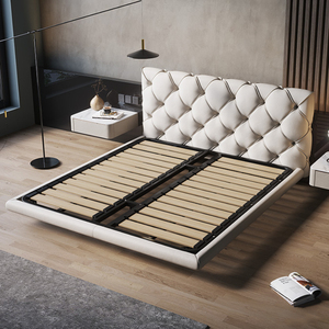 <span class=keywords><strong>Letto</strong></span> dell'hotel king size mobili per camera da <span class=keywords><strong>letto</strong></span> di lusso in pelle 1.8m <span class=keywords><strong>letto</strong></span> matrimoniale <span class=keywords><strong>singolo</strong></span> a soppalco galleggiante - Product Image 3