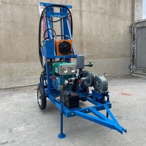 Rig Pengeboran Rotary Hidrolik Portabel Sedang dan Kecil 200m untuk Peralatan Pengeboran Sumur Air - Product Image 2