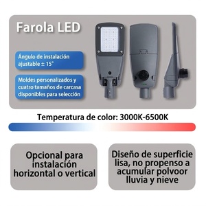 โคมไฟ LED สำหรับภายนอกอาคาร IP66 ดีไซน์แบบถอดได้ ติดตั้งแนวตั้ง/แนวนอน ปรับได้ เลนส์โพลีคาร์บอเนต - Product Image 4