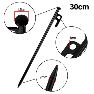 Clavos de Acero Resistentes y Alargados para Tiendas de Campaña, Clavos para Sujeción a Tierra para Camping y Playa, 15CM 20CM 25CM 30CM 35CM 40CM - Product Image 5