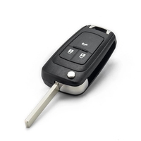 2/3/4 boutons Flip À Distance Clé De Voiture Pliante Coque Pour Chevrolet Camaro/Cruze/Equinox/Impala/Malibu/Sonic