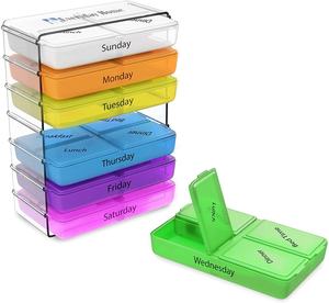 Organisateur de pilules de vitamines de prescription hebdomadaire quotidienne de voyage - Product Image 2