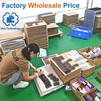 Dompet logam aluminium dengan tali uang tunai dan kotak hadiah dompet uang tempat kartu klip uang untuk klien lama