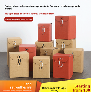 Tùy chỉnh tái chế giấy Kraft cứng nhắc hộp với Chuỗi đóng cửa cho quà tặng bao bì nến lưu trữ & Home/văn phòng tổ chức - Product Image 2