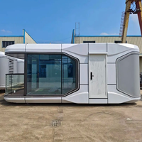 Capsule spatiale préfabriquée personnalisable de haute qualité et économique, maison mobile de 20 à 40 pieds, aménagement écologique pour l'habitation