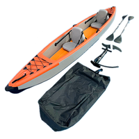 Tendance 2 personnes DWF point de chute PVC gonflable Kayak canoë pour adultes/enfants en plein air à la dérive bateau à rames