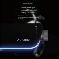 Produits de salle de bain de haute qualité Douche Ensemble de douche Ambiance lumière piano mélangeur de clé Robinet avec ensemble de douche Thermostat
