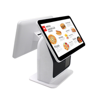 Caja Registradora para Supermercado con Pantalla Táctil Doble de 15.6 Pulgadas, Escaneo, Impresión de Facturas, Consulta de Facturas, Software de Sistema POS con Prueba Gratuita