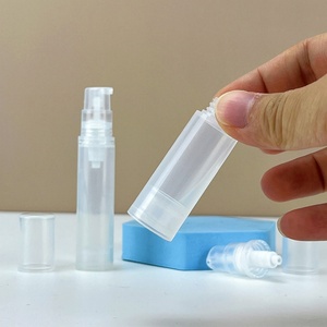 Travel Size Refillable Small <b>Mini</b> Airless Lotion Pump Spray <b>Bottle</b> for Cosmetic Lotion Packaging 5ml 10ml 15ml - Product Image 4