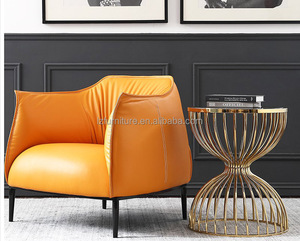 Table basse ronde contemporaine en pierre frittée noire, plateau en marbre, base en métal, table d'appoint pour la maison, le salon, le hall d'hôtel, meubles - Product Image 6