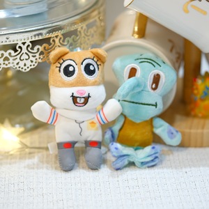 Peluche di SpongeBob da 4 Pollici (10cm) all'Ingrosso, Giocattoli Economici per Macchine Acchiappapremi, Portachiavi in Peluche con Personaggi dei Cartoni Animati per <span class=keywords><strong>Bambini</strong></span> - Product Image 3