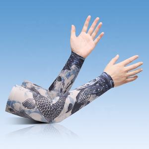 Manchon de couverture de bras sans couture entièrement sublimé impression refroidissement manchons de bras de cyclisme personnalisé Protection solaire UV manchon de bras de <span class=keywords><strong>tatouage</strong></span> - Product Image 3