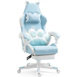 Israel popular thick cushion E sport chair Ergonomic Computer Chair Cute Gaming chair with Cat Paw Lumbar Cushion