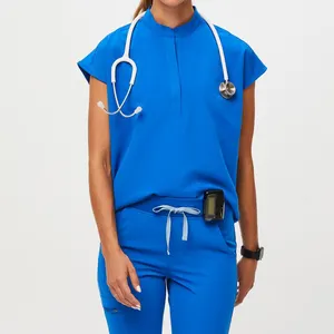 Hot Sale Nursing Uniforms Medical Scrubs Tops Pants Uniform Women Nurse Scrub Scrubs Uniforms Sets