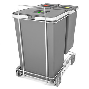 ถังขยะเคลือบสีแอนทราไซต์อีโคฟิล ขนาด 2 x 24 ลิตร - Product Image 2