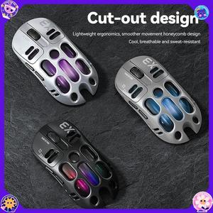 เมาส์เกมมิ่ง T-WOLF X3 แบบสามโหมด น้ำหนักเบา ดีไซน์โปร่งแสง 8000DPI ไฟ RGB Backlit แบตเตอรี่ 500mAh ชาร์จได้ ไร้สาย สำหรับพีซี - Product Image 6
