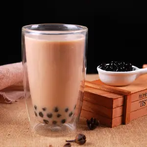 Sabor a azúcar moreno listo para comer negro superventas bolas de perlas de tapioca bebidas boba ingredientes de té de burbujas