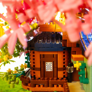 Ensemble <span class=keywords><strong>de</strong></span> blocs <span class=keywords><strong>de</strong></span> <span class=keywords><strong>construction</strong></span> miniatures à assembler, arbre <span class=keywords><strong>de</strong></span> cerisier arc-en-ciel, vue <span class=keywords><strong>de</strong></span> rue, jouets créatifs <span class=keywords><strong>de</strong></span> <span class=keywords><strong>construction</strong></span> DIY pour filles, cadeaux - Product Image 5