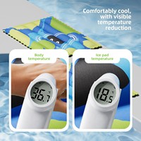 Tapis rafraîchissant pour animaux de compagnie, respirant, pour chiens et chats, sensation de fraîcheur estivale, nid carré en gel