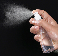 Flacon pulvérisateur en plastique PET à paroi épaisse transparente 30ml 50ml 60ml 100ml 150ml 200ml Brume fine de luxe pour emballage cosmétique