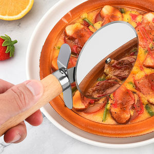 Sharp Foldable Stainless Steel <b>Pizza</b> Wheel Cutter Rust Resistant Dough Slicer for Commercial & Home Use - Product Image 2