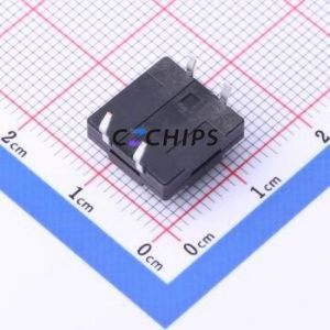 TS-KG10D-BB55F Tactile Switch Through hole Component THT,12x12mm Switch Single Pole Single Throw Round Button 2.5N Through Hole - Product Image 2