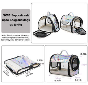 Şeffaf Kedi Çantası Uzay Kapsülü Tarzı Büyük Taşınabilir Evcil Hayvan Sırt Çantası Dış Mekan Kullanımı İçin - Product Image 4