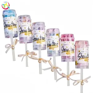 Confeti de tubo de mano de gran oferta para ceremonias de boda, fiestas, cumpleaños, decoración de boda Pop