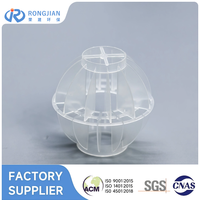 Balle creuse polyédrique en plastique de 25 mm, 38 mm, 50 mm, 76 mm pour le nettoyage et le remplissage de tours de filtration
