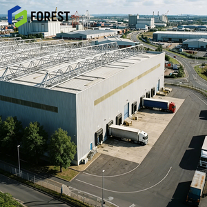 Almacén Logístico Moderno Anticorrosivo y Versátil, Centro de Parque Logístico con Estructura de Acero Moderna - Product Image 2