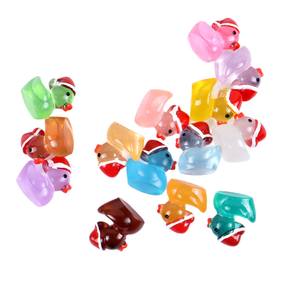 Veilleuse de Noël, petit canard jaune en plastique, petites décorations, mini décorations - Product Image 5