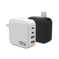 Bloc de chargeur GaN 4 ports 100W de conception OEM 2 USB 2C Chargeur mural pliable rapide Fonction SCP OVP pour MacBook PD 3.0 Compati