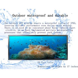 ZONTRONCM P6(40 "17") 全彩人工智能驱动CMS可编程数字发光二极管显示屏室内商务留言板滚动 - Product Image 4