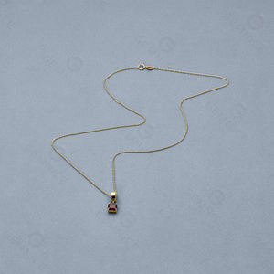 Nuevo Collar con Dije de Granate Rojo de Gemnel - Product Image 4