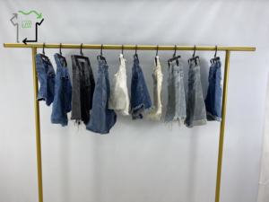Jeans Corti Usati da Donna YIJIAYI di Alta Qualità, in Cotone Misto Denim, <span class=keywords><strong>Mini</strong></span> Pantaloni <span class=keywords><strong>Estivi</strong></span> in Ottime Condizioni, Abbigliamento Usato all'Ingrosso - Product Image 2