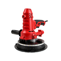 Ponceuse murale portative de qualité industrielle 800W 180mm, sans poussière, pour plaques de plâtre, avec poignée courte, outil électrique pour poncer la mastic