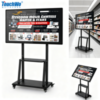 Écran interactif tactile multipoint PCAP pour ordinateur intelligent Windows TouchWo 55 65 75 86 98 pouces, idéal pour les affichages Supermaker