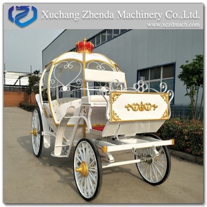 Carruaje Eléctrico de Cenicienta, Carruaje Romántico para Bodas, Carruaje Eléctrico de Cenicienta para Niños, Carroza de Caballos para Jardín - Product Image 4