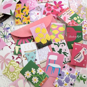 60 autocollants par paquet, série Overture Nature Morte, légèrement rétro, autocollants DIY pour la décoration de journal - Product Image 2
