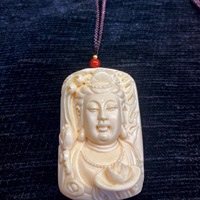 Offre Spéciale : Colliers Pendentifs Guanyin Mille-Arms en Noyer Ivoire, Ornements Sculptés à la Main sur le Thème des Divinités Gardiennes, Styles Variés
